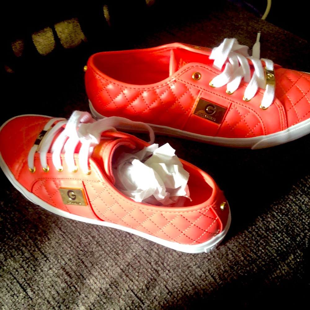 GBG Los Angeles orange (pink) fashion shoes 8.5 M